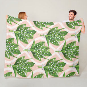 Cobertor De Velo Buquê de lilly das flores do vale a rosa