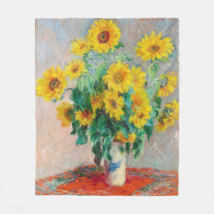 Cobertor De Velo Buquê de Sunflower Claude Monet