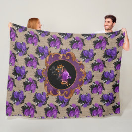 COBERTOR DE VELO BUQUÊS FLORAIS DE ROPAS