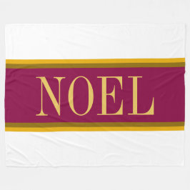 Cobertor De Velo Burgundia Festiva Elegante NOEL - Stripes Brancas