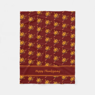 Cobertor De Velo Burgundy ABÓBORA Personalizado FELIZ DIA DE AÇ