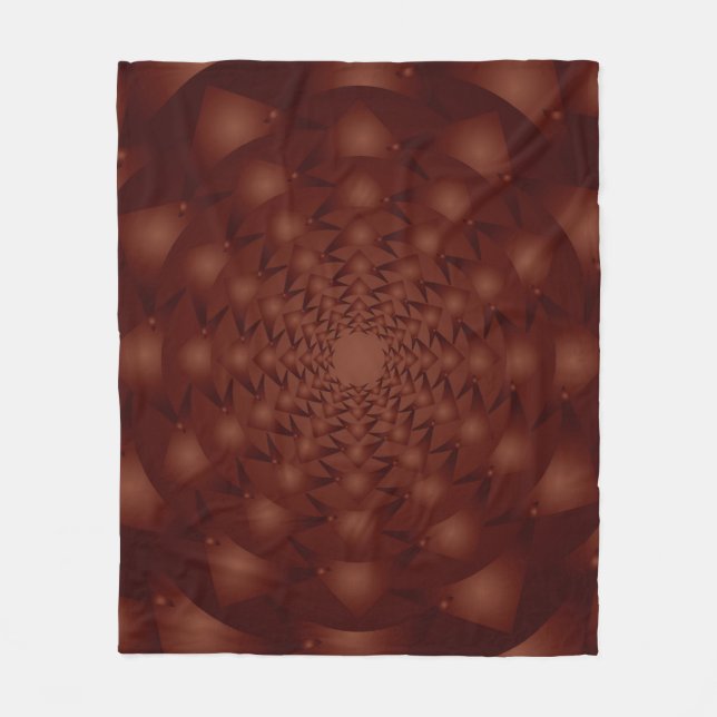 Cobertor De Velo Burgundy abstract pattern. Traditional ornaments.  (Frente)