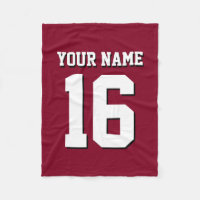 Burgundy Sporty Team Jersey