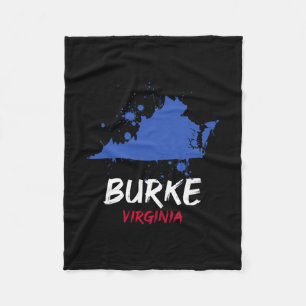 Cobertor De Velo Burke Virgínia Va Mancha de Tinta Lembrança de Fér