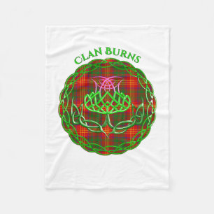 Cobertor De Velo Burns Scottish Tartan Celtic Thiste