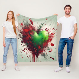 Cobertor De Velo Burst Verde Vibrante