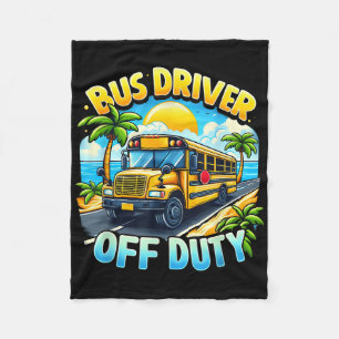 Cobertor De Velo Bus Driver Off-Duty Hello Summer No Último Dia Da 