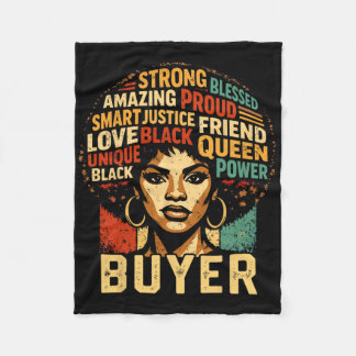 Cobertor De Velo Buyer Black History Month Powerful Black Pride Art
