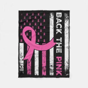 Cobertor De Velo Byck Fita Cor-De-Rosa Bandeira Americana Cancer A