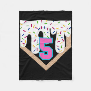 Cobertor De Velo Bysebyll Drip 5º Aniversário Home Plate Meninos Ju