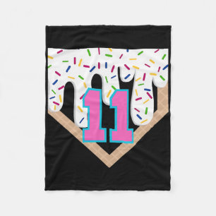 Cobertor De Velo Bysebyll Drip Aniversário de 11 anos Home Plate Me