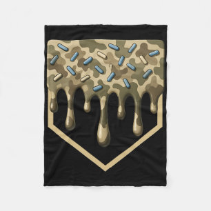 Cobertor De Velo Bysebyll Drip Camo Home Plate Meninos Esportes Coo