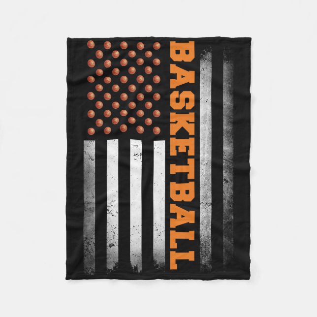 Cobertor De Velo Bysketbyll Eua Flag Bysketbyll Men Boys (Frente)