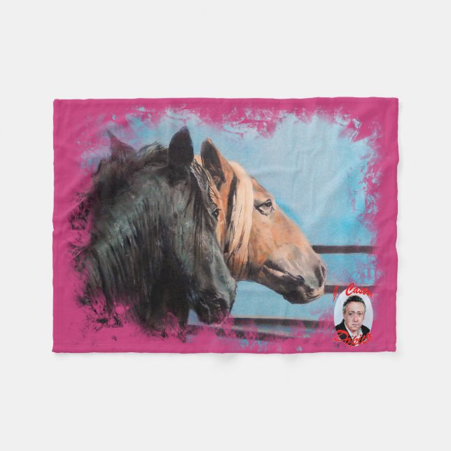 Cobertor De Velo Caballos/Cabalos/Horses (Frente (Horizontal))
