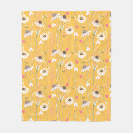 Cobertor De Velo Cabana de prado impressão country amarelo 