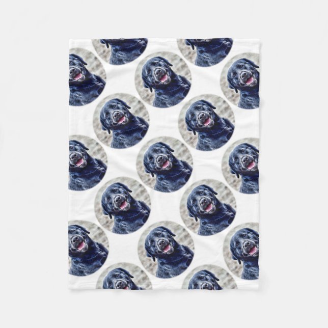 Cobertor De Velo Cabeça de Laboratório Preta (Frente)