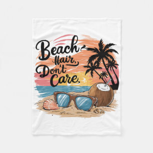 Cobertor De Velo Cabelo de Praia Não Liga Férias Vibrações de Verão