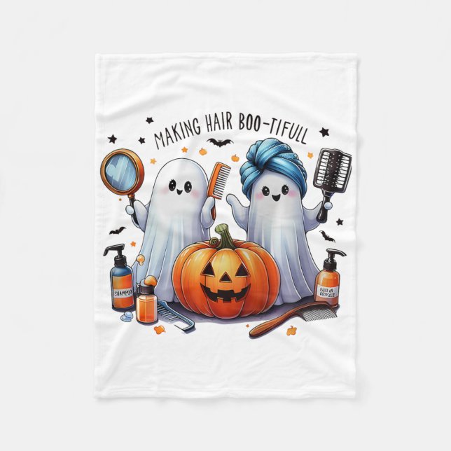 Cobertor De Velo Cabelo do fazer Bootizado Halloween Stylist Ghost (Frente)