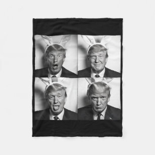 Cobertor De Velo Cabine de Fotos do Trump com Orelhas de Coelhinho
