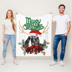Cobertor De Velo Cabra Núbia Bonita de Natal com Barros e Ferro