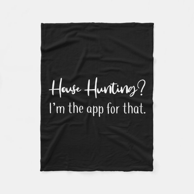 Cobertor De Velo Caça à Casa Eu sou o Aplicativo para aquela Camisa (Frente)