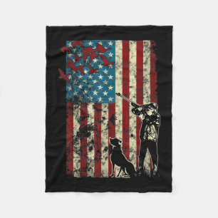 Cobertor De Velo Caça ao Pato - Bandeira Patriótica Americana em 