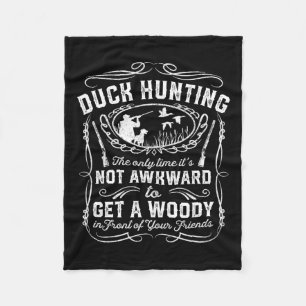 Cobertor De Velo Caça ao Pato Engraçado Vintage Woodie Hunter Amigo