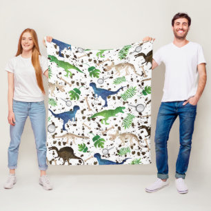 Cobertor De Velo Caça do dinossauro! Dinossauros em miúdos dos