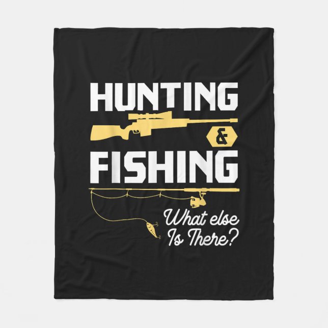 Cobertor De Velo Caça e Pesca - O que mais existe - Fishe engraçado (Frente)