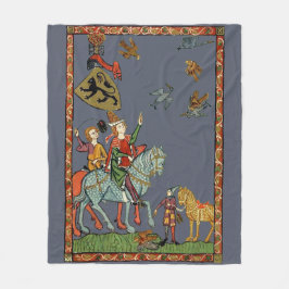 Cobertor De Velo Caça medieval do pato com falcões? Cobertura do