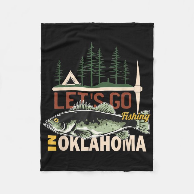 Cobertor De Velo Caça Pesca Camping Em Oklahoma - Nature Oklahoma P (Frente)