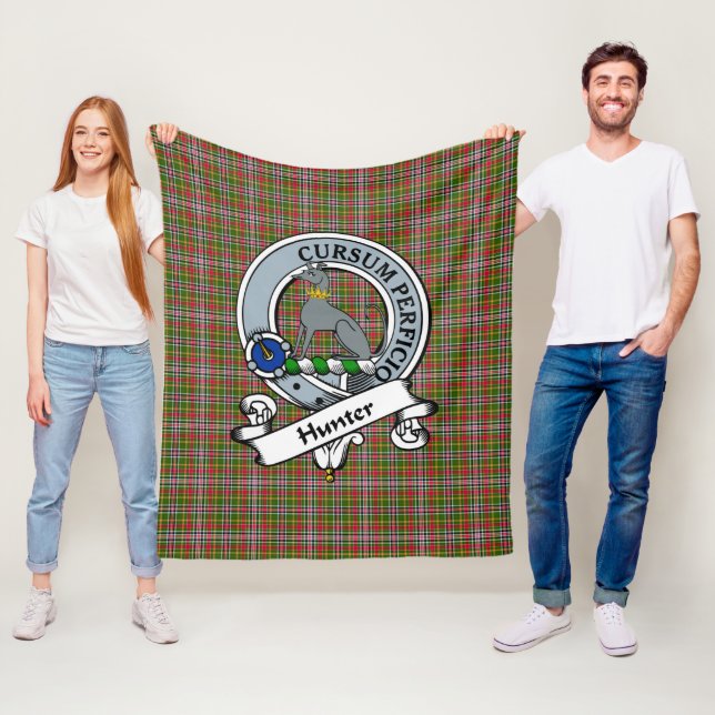 Cobertor De Velo Caçador 1819 Clan Emblema Xadrez Tartan (In Situ)