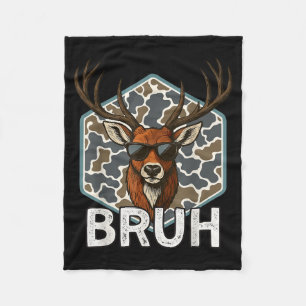 Cobertor De Velo Caçador de Veados Bruh Camuflagem Divertida Caça a