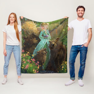 Cobertor De Velo Cachinhos Dourados e os Três Ursos