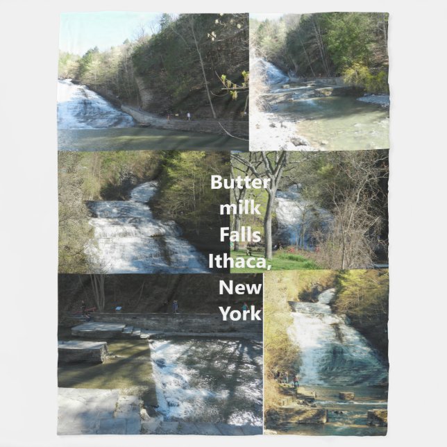 Cobertor De Velo CACHOEIRA BUTTERMILK ITHACA NEW YORK lançamento (Frente)