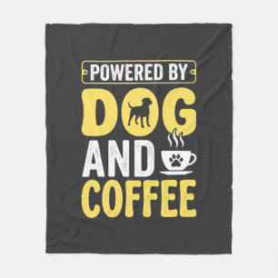 Cobertor De Velo Cachorro Amante De Café Energizado Por Design