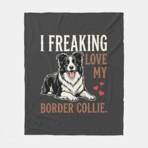 Cobertor De Velo Cachorro Amor Border Collie Engraçado