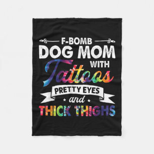 Cobertor De Velo Cachorro Bomba F Mãe Com Tatuagens Bonito Olhos E