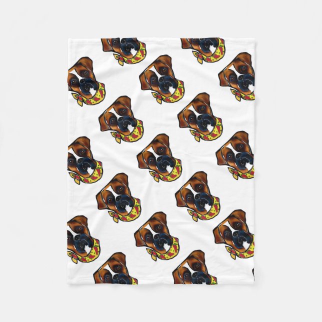 Cobertor De Velo Cachorro Boxer Cinco de Maio (Frente)