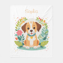 Cachorro Cachorrinho Floral Fofo 