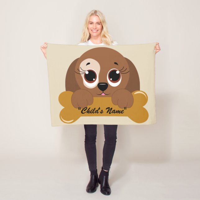 Cobertor De Velo Cachorro Cachorro Pet Design Baby Crib Fleece (In Situ)