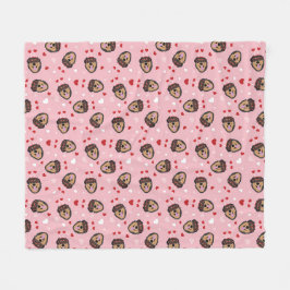 Cobertor De Velo Cachorro Cachorro Rosa Vermelho
