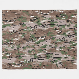 Cobertor De Velo Cachorro Camuflado do Exército Misturado Texturiza