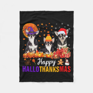 Cobertor De Velo Cachorro Chihuahua Uni-S Kids Halloween Dia de Açã