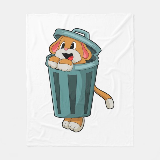 Cobertor De Velo Cachorro com Trashcan (Frente)