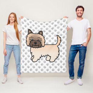 Cobertor De Velo Cachorro de desenho animado de peão de peão no Cai
