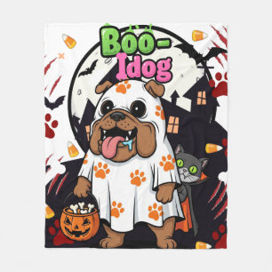 Cobertor De Velo Cachorro de Halloween "Boo Idog" Cachorro Cachorro