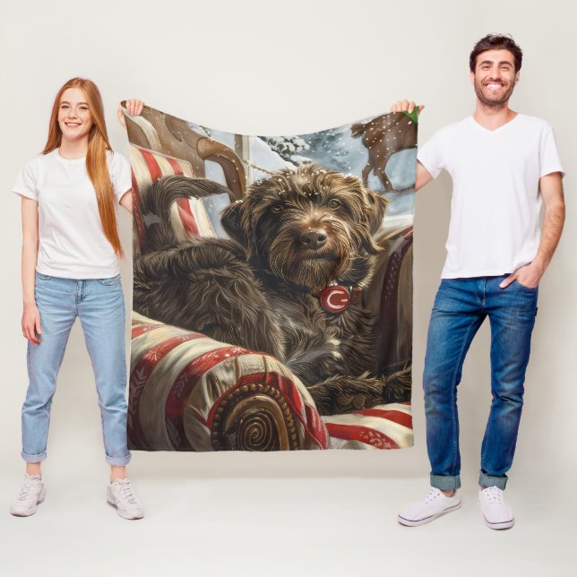 Cobertor De Velo Cachorro de Natal Festivo (In Situ)