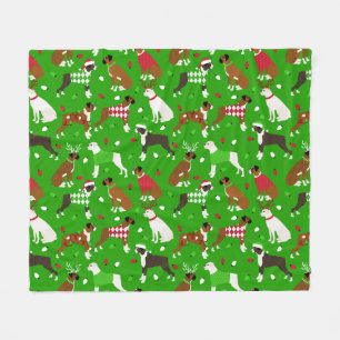 Cobertor De Velo Cachorro de Natal Fleece Blanket