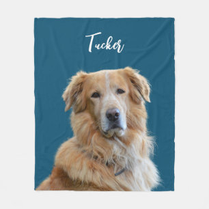 Cobertor De Velo Cachorro de ouro, Fotografia e Nome Personalizados